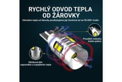 SEFIS LED žárovka CSP2020 T10 12V 9SMD bílá