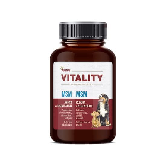 Akinu VITALITY MSM doplněk stravy pro psy 200 g