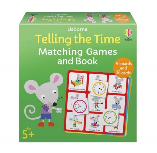 Usborne Telling the Time Matching Games and Book