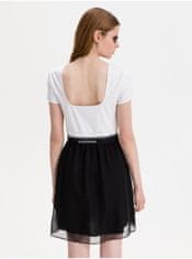 Calvin Klein Bílo-černé dámské šaty Milano Calvin Klein Jeans S