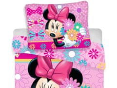 Jerry Fabrics Povlečení Minnie Mouse s květinami