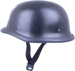 Sodager Retro otevřená moto helma Iron Cross (Velikost: L (59-60))