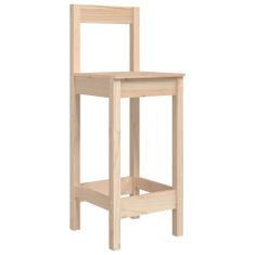 Vidaxl Barové stoličky 2 ks 40 x 41,5 x 112 cm masivní borové dřevo
