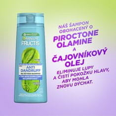 Garnier Očišťující šampon pro všechny typy vlasů s lupy Fructis Antidandruff (Re-Oxygen Shampoo) (Objem 250 ml)