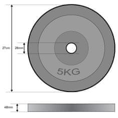 Sportvida Cementový kotouč 5 kg