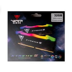 Patriot Viper Xtreme 5/DDR5/32GB/7600MHz/CL36/2x16GB/RGB/Black