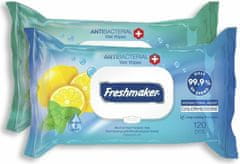 BIOETHANOL Freshmaker Antibacterial - vlhčené ubrousky s antibakteriálním účinkem 99,9% - 120ks