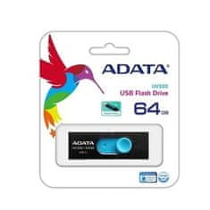 Adata Pendrive UV320 černý/modrý 64 GB