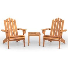 Greatstore 3dílná sada zahradního nábytku Adirondack masivní akácie