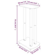 Vidaxl Stojany na reproduktor 2 ks černé tvrzené sklo 3 sloupky