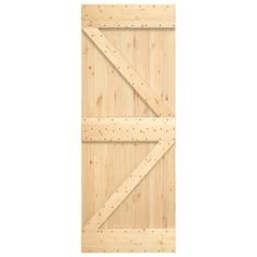 Vidaxl Posuvné dveře s kováním 85 x 210 cm masivní borové dřevo