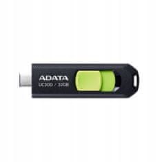 Adata Pendrive UC300 USB 3.2 Gen 1 typ C černý/zelený 32 GB 