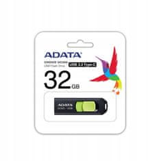 Adata Pendrive UC300 USB 3.2 Gen 1 typ C černý/zelený 32 GB 