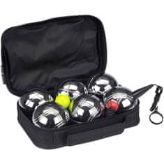 Greatstore Get & Go Sada na petanque V 6 koulí stříbrná 52JU-CHR-Uni