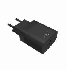 FIXED Síťová nabíječka FIXED s USB-C výstupem a podporou PD, 20W, černá