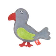Akinu hračka ptáček PREMIUM kůže 20 cm - barva šedá