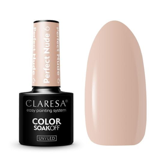 Claresa CLARESA PERFECT NUDE 6 HYBRIDNÍ LAK NA NEHTY -5G