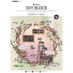 Aladine DIY Blok s výseky, A4, 32 l. - Romantic Forest