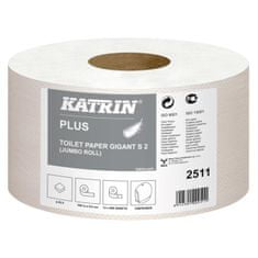 Katrin Toaletní papír 2-vrstvý Plus Gigant Toilet S2 18 cm, celulóza, návin 100 m