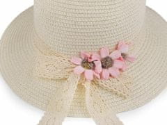 Kraftika 1ks růžová střední dívčí letní klobouk / slamák, klobouky