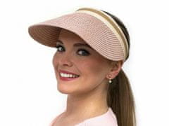 Kraftika 1ks přírodní sv. dámský letní kšilt slaměný, klobouky