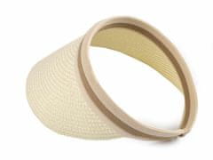 Kraftika 1ks přírodní sv. dámský letní kšilt slaměný, klobouky