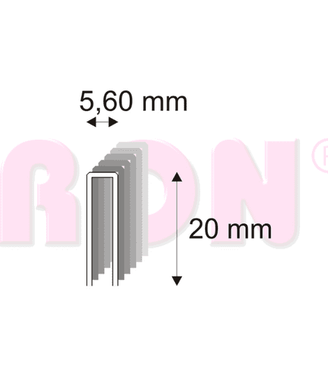 364/20 ZN MR sponky, 3600 ks