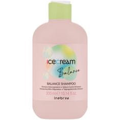 Inebrya Ice Cream Balance - šampon pro promaštění vlasů, obnovuje rovnováhu vlasové pokožky, snižuje tvorbu kožního mazu, 300ml