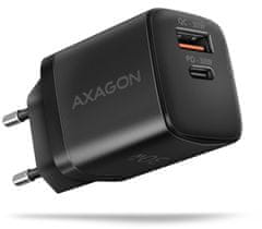 AXAGON síťová nabíječka ACU-PQ30, USB-A, USB-C, PD, QC4+, 30W, černá