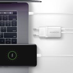 AXAGON síťová nabíječka ACU-PQ30, USB-A, USB-C, PD, QC4+, 30W, bílá