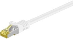 MICRONET MicroConnect patch kabel S/FTP, RJ45, Cat7, 0.5m, bílá