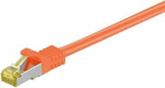 MICRONET MicroConnect patch kabel S/FTP, RJ45, Cat7, 1.5m, oranžová