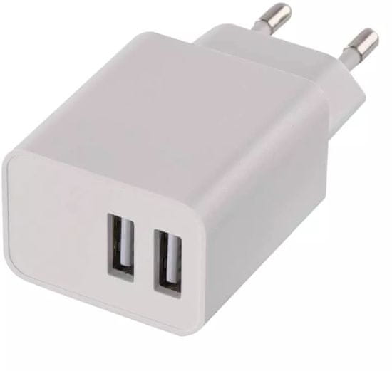 Emos Univerzální USB adaptér SMART do sítě, 3,1A (15W), bílá