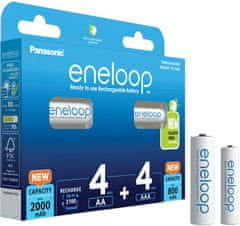 Panasonic nabíjecí baterie Eneloop HR6 2000mAh + HR03 800mAh 8BP N