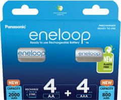 Panasonic nabíjecí baterie Eneloop HR6 2000mAh + HR03 800mAh 8BP N