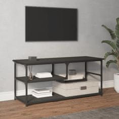 Vidaxl TV skříňka černá 103 x 38 x 46,5 cm kompozitní dřevo a ocel