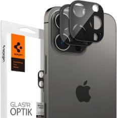 Spigen ochranné sklo Optik pro Apple iPhone 14 Pro/iPhone 14 Pro Max, 2 ks, černá