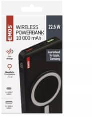 Emos bezdrátová powerbanka WI 1022D, 10000 mAh, 22.5W, černá