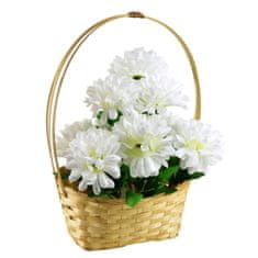 Dommio Dušičkový košík bílé chryzantémy