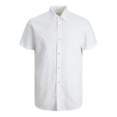 Jack&Jones Pánská košile JJESUMMER Slim Fit 12220136 White (Velikost XL)