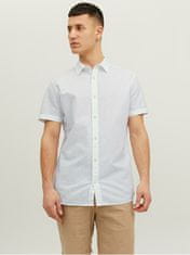 Jack&Jones Pánská košile JJESUMMER Slim Fit 12220136 White (Velikost XL)