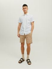 Jack&Jones Pánská košile JJESUMMER Slim Fit 12220136 White (Velikost XL)