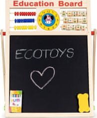 EcoToys Dřevěná početní tabule 