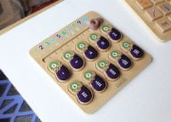 Masterkidz MASTERKIDZ Vzdělávací tabule Eggplant Learning Numbers Montessori