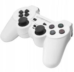 Esperanza Gamepad Trooper PC/PS3 bílý