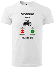 Hobbytriko Tričko pro motorkáře - Motorka volá Barva: Černá (01), Velikost: S