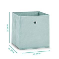 Zeller Úložný box, světle modrá barva, 28 x 28 cm
