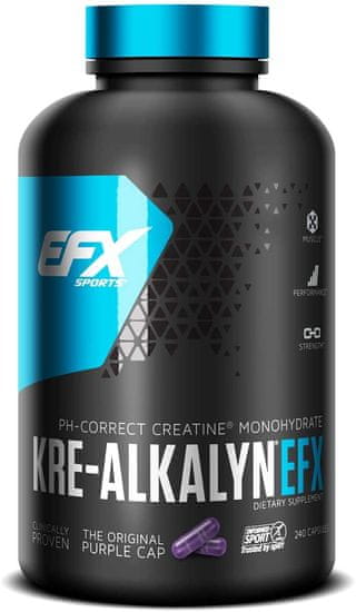 Body Attack EFX Sports Kre-Alkalyn 3000, 260 kapslí, patentovaná forma kreatinu