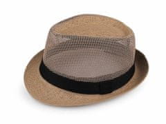 Kraftika 1ks přírodní tm. letní klobouk / slamák unisex, klobouky