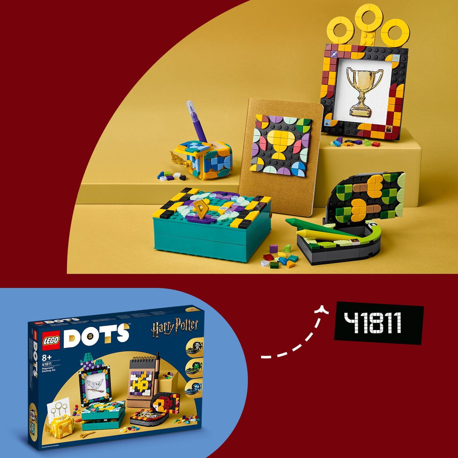 LEGO DOTS 41809 Stojánek na tužky – Hedvika